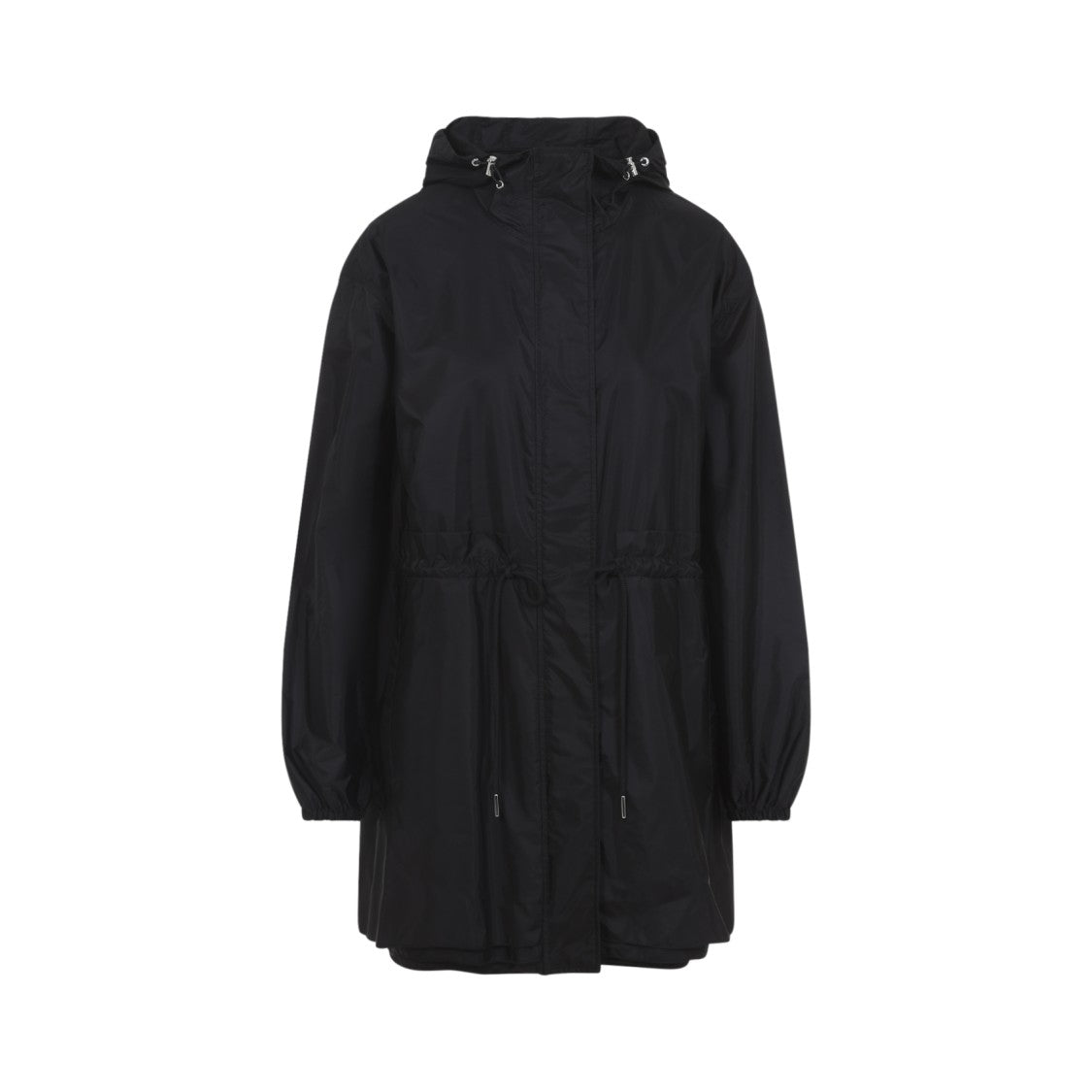 Moncler Short Hooded Jacket With Drawstring Waist