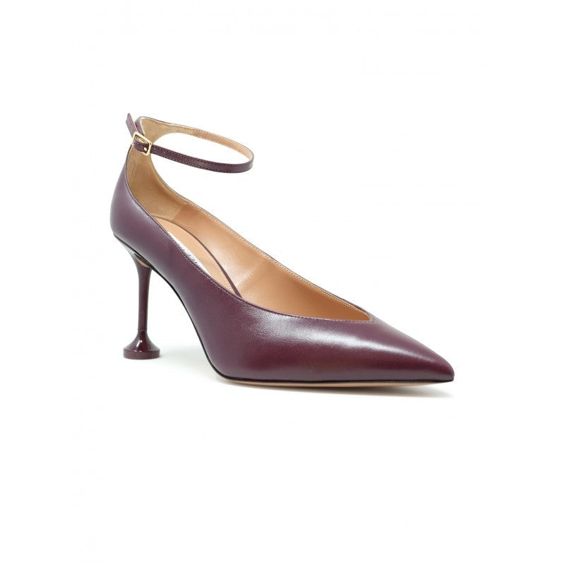 Aquazzura Blackberry Leather Strong Pump 85