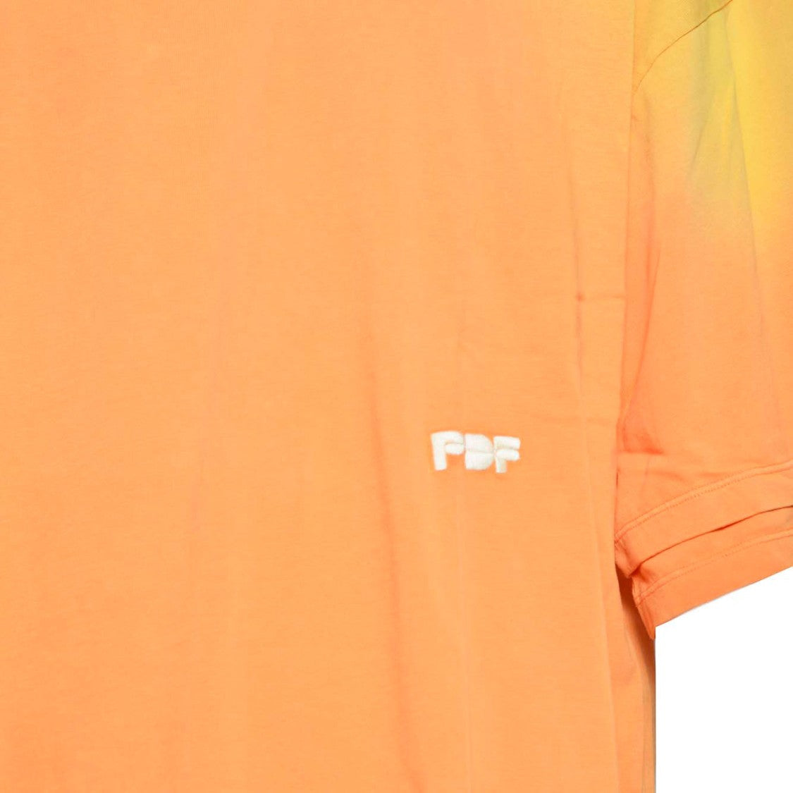 Pdf Orange Cotton Double T-Shirt With Embroidery