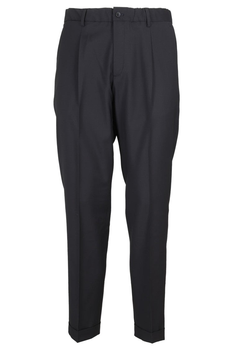 Briglia Blue Pinces Wool Zignone Model Pants