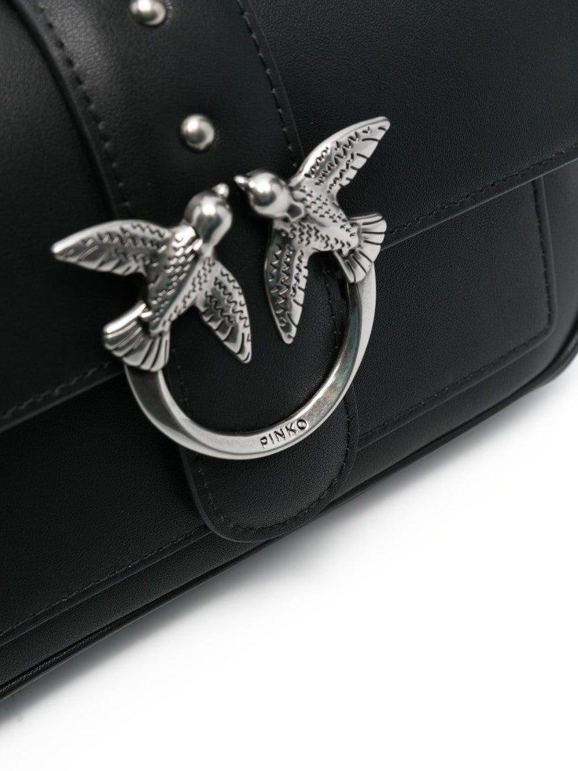 Pinko Structured Minimalistic Handbag With Smooth Texture