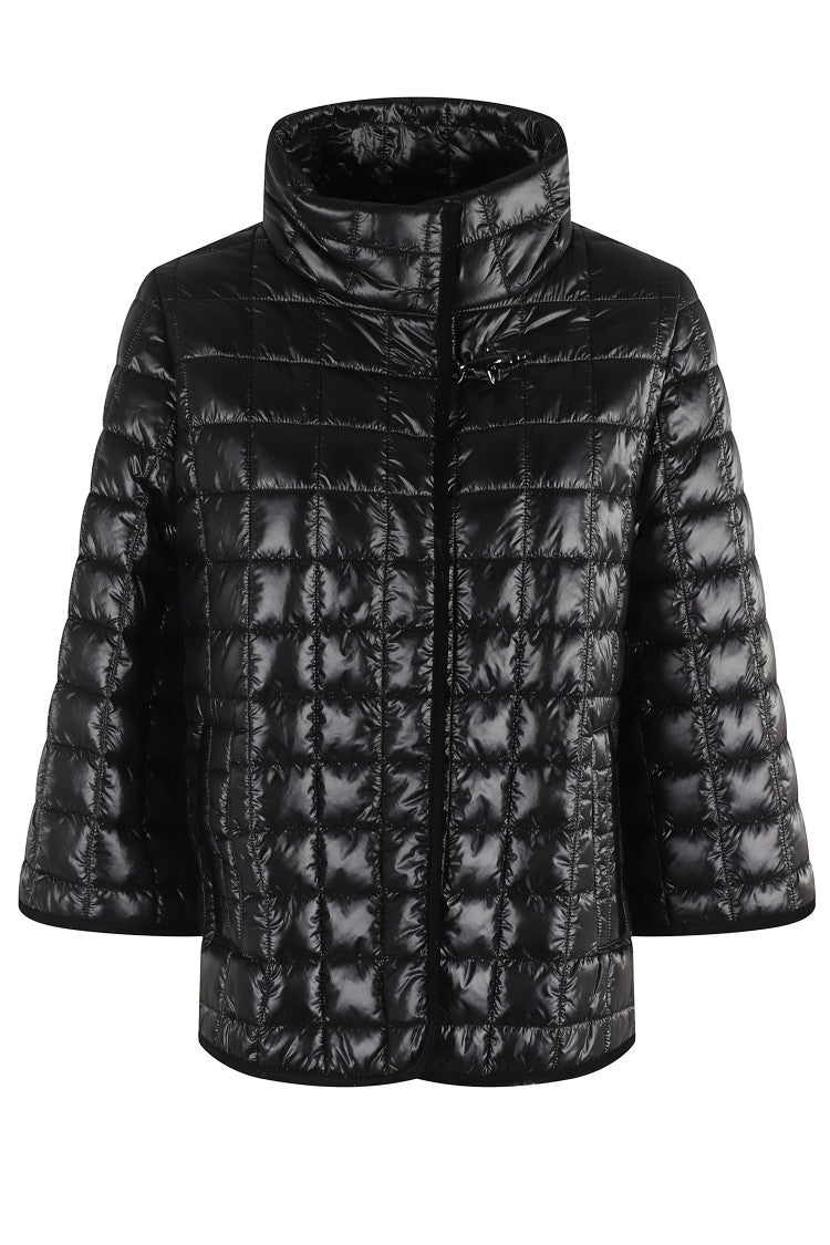 Fay Quilted Black Nylon Jacket