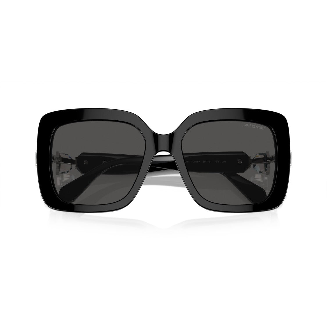 Swarovski 0Sk6001 Oversized Square Frame Sunglasses With Crystal Embellishment