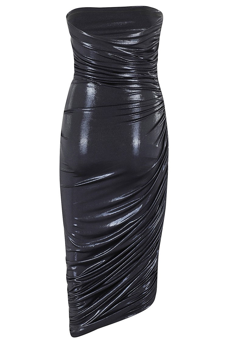 Norma Kamali Strapless Diana Dress To Knee