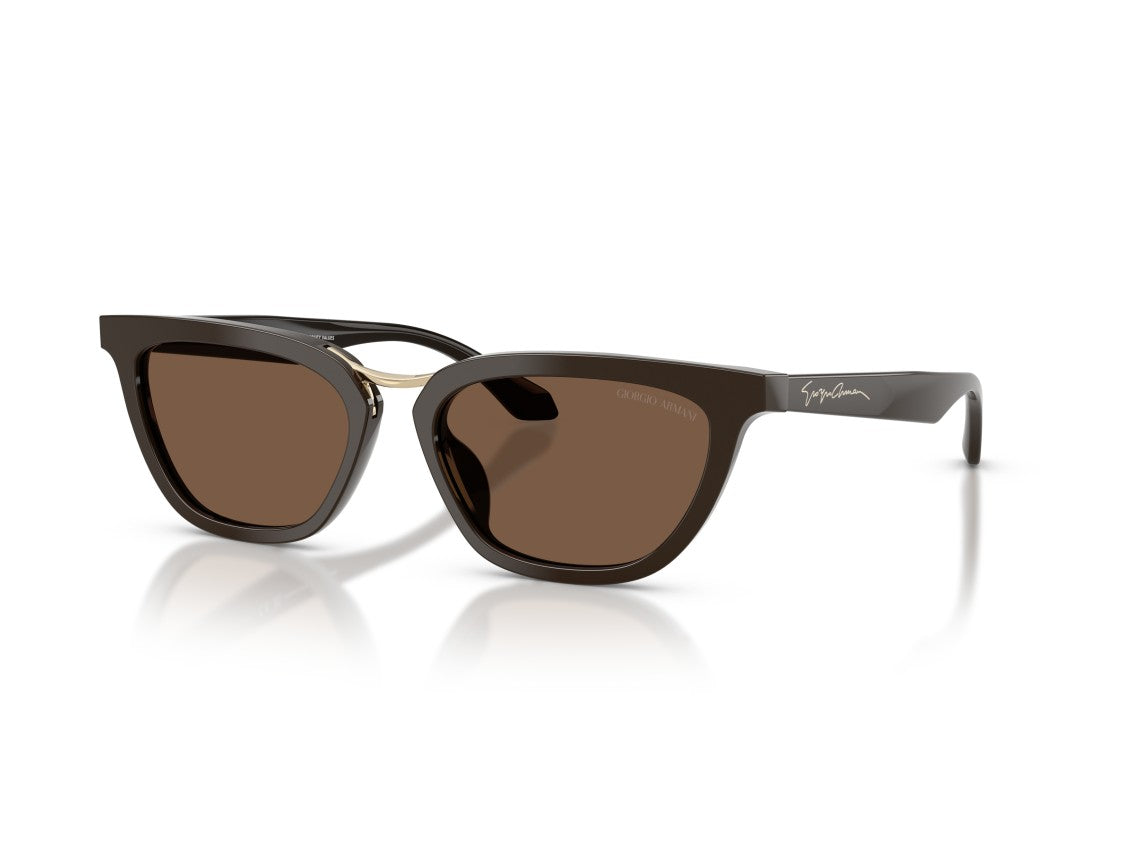 Giorgio Armani Gold 0Ar8253u Acetate Oversized Square Sunglasses