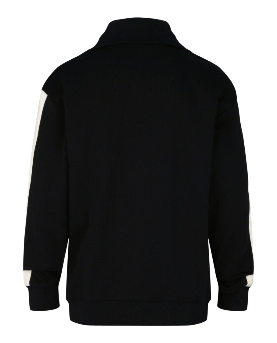 M Missoni Zig Zag Stripe Quarter-Zip Sweatershirt