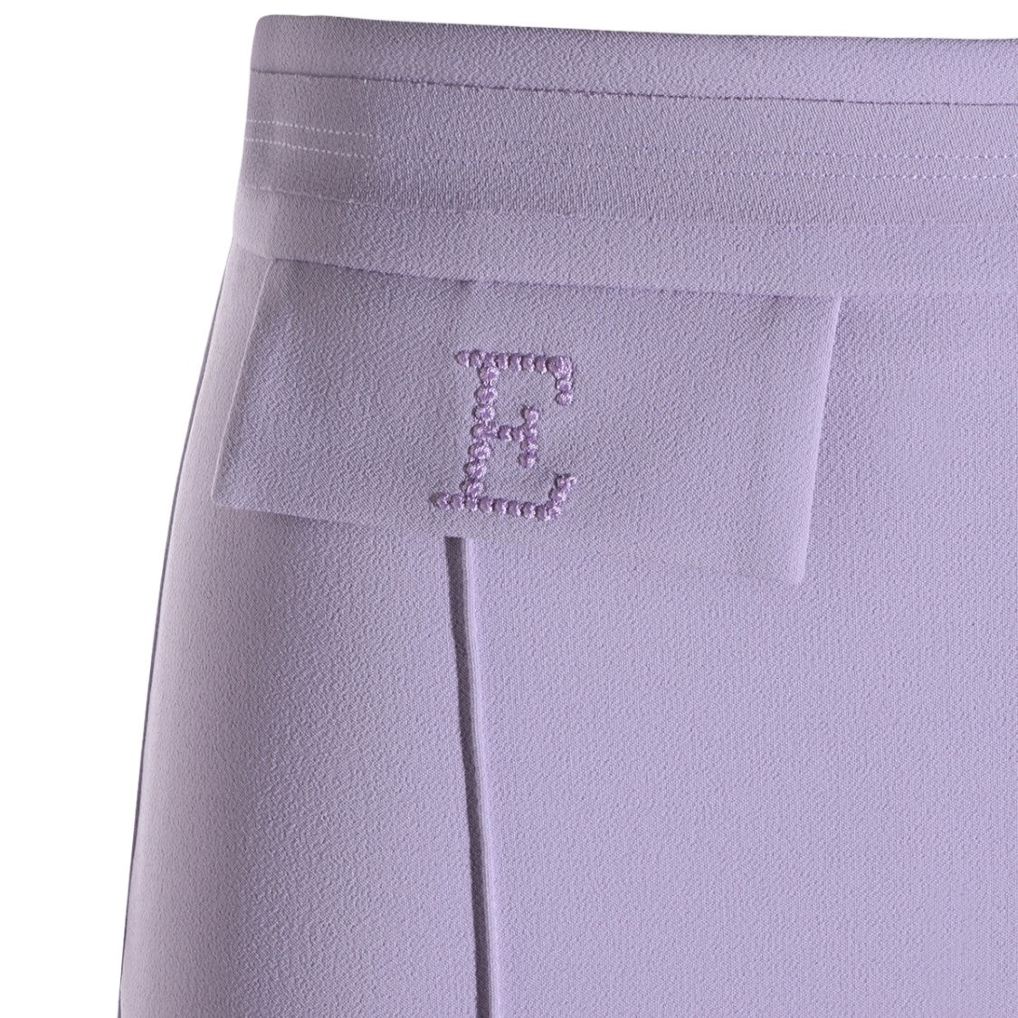 Elisabetta Franchi Tailored Straight-Leg Trousers In Soft Lilac