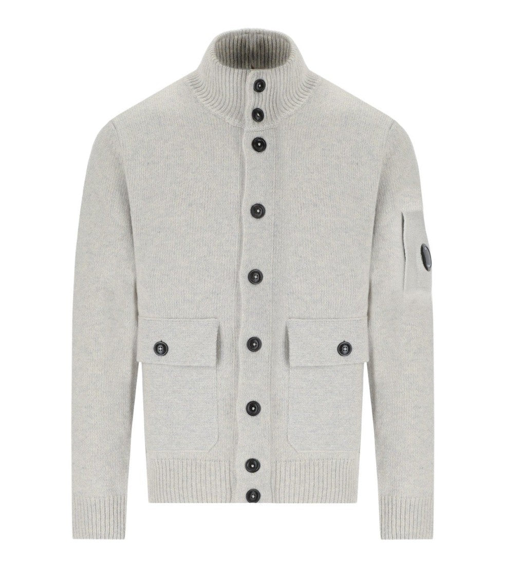 C.P. Company Grs Light Grey Cardigan