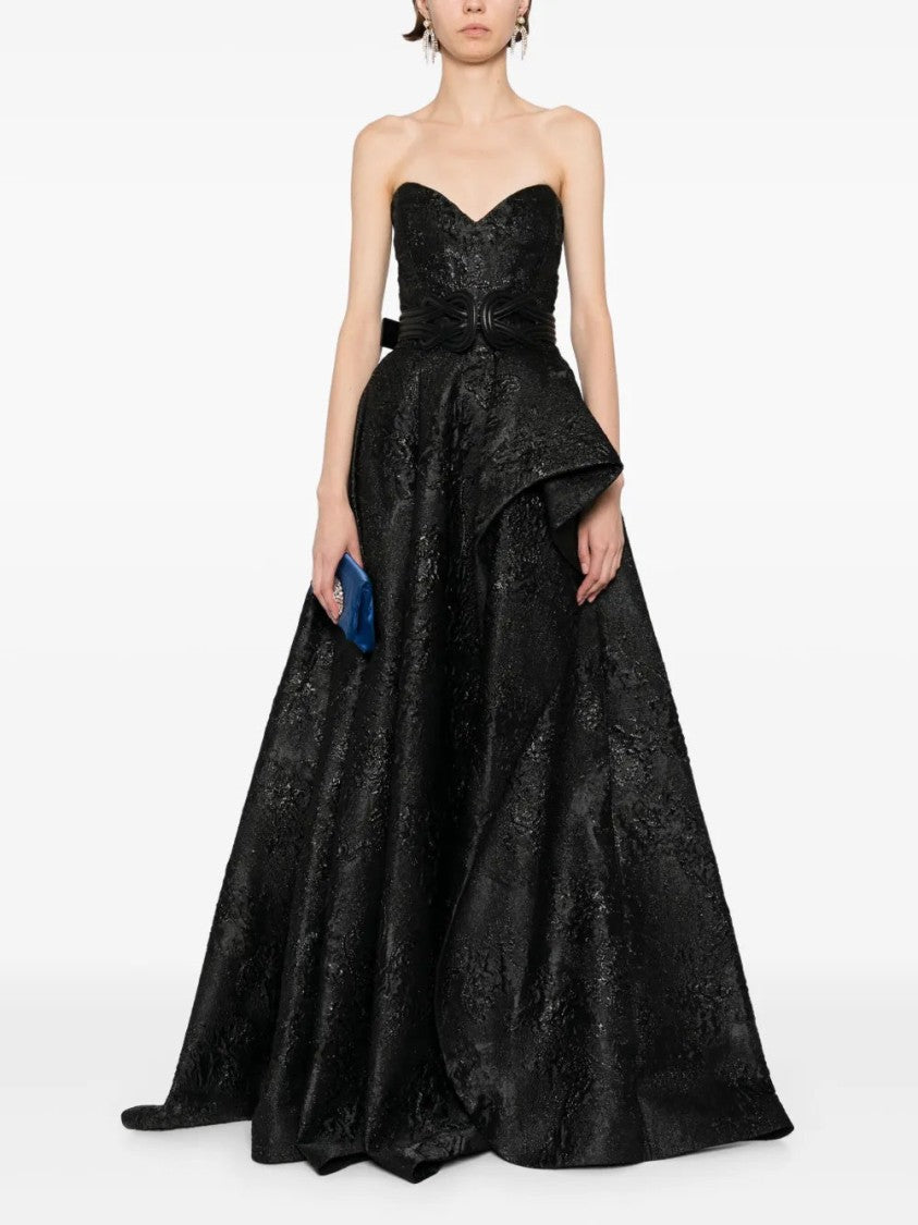 Saiid Kobeisy Brocade Long Dress