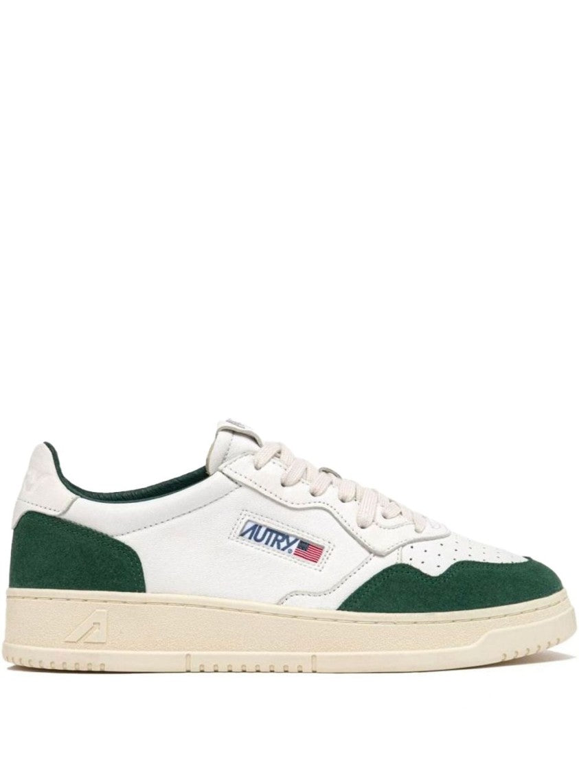 Autry Low-Top Sneakers In White Nappa Leather