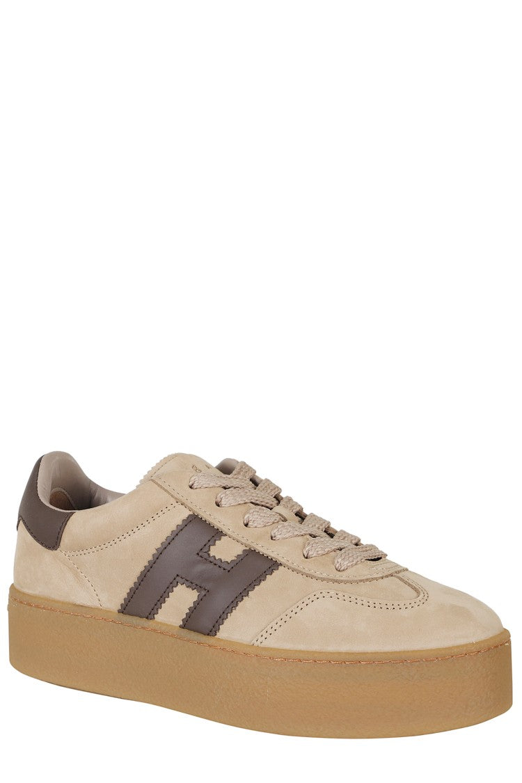 Hogan Cool Leather Accent Suede Low-Top Sneakers