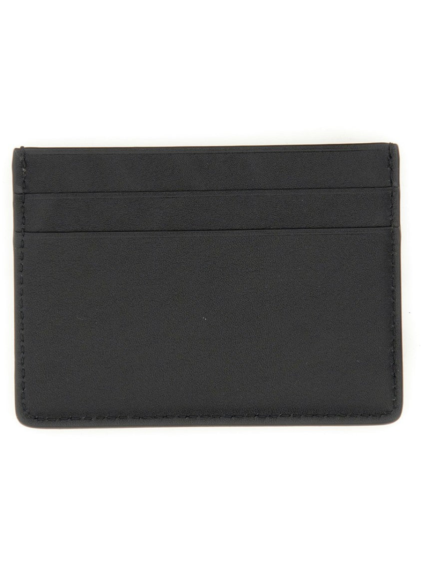 Jil Sander Refined Black Card Holder With Embossed Logo