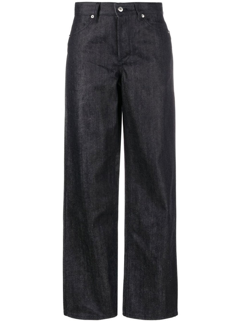 Jil Sander Blue Straight-Leg Cotton Denim Jeans