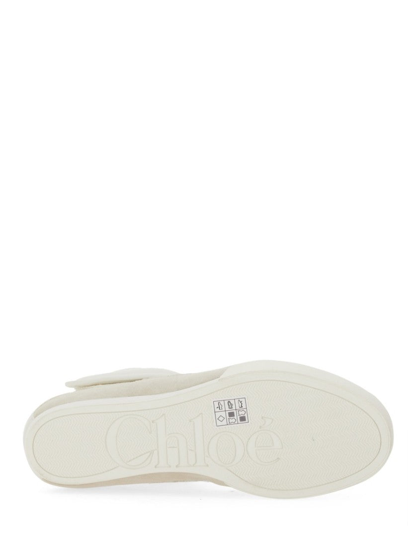 Chloé Kick Low-Top Calf Leather Ankle Sneakers
