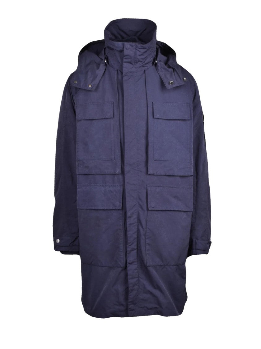Add Garment Dyed Vintage Parka With Removable Lining And Functional Pockets