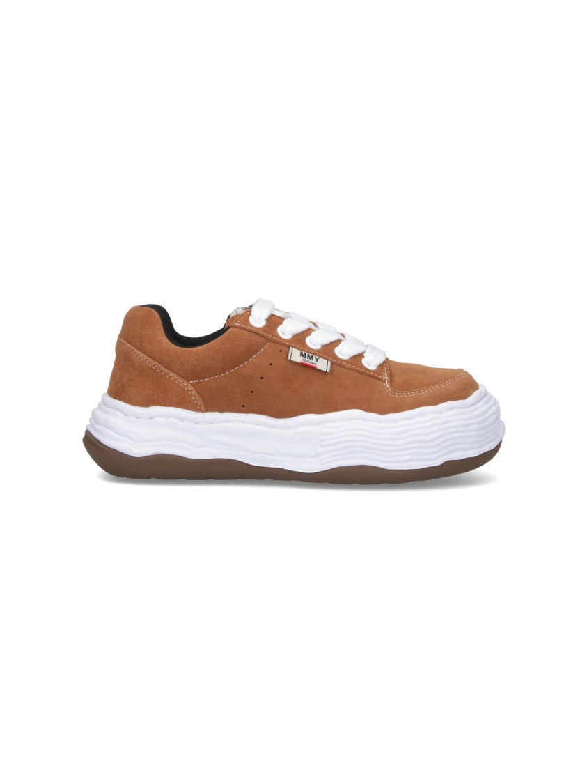 Maison Mihara Yasuhiro Brown Calf Leather Low-Top Sneakers