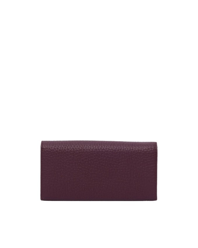 Orciani Pebbled Leather Wallet With Sophisticated Compartmentalization