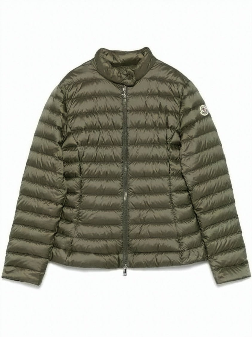 Moncler Quilted Short Padded Jacket With High Collar