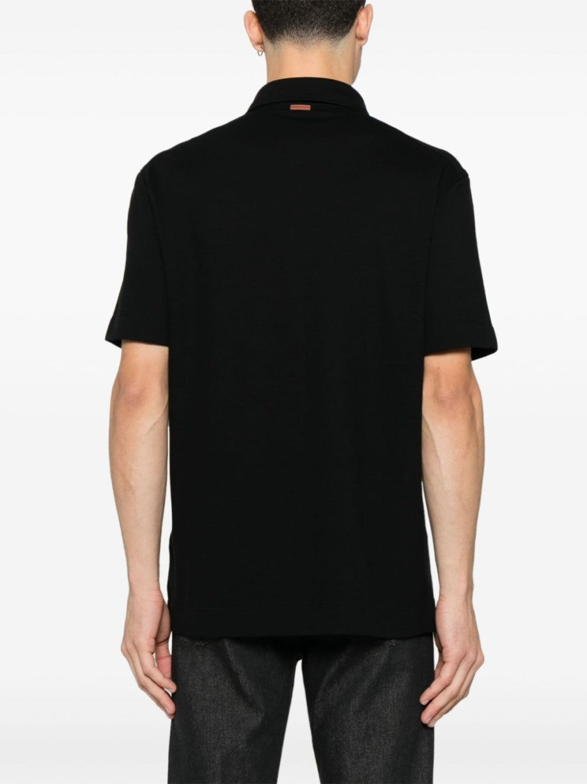 Ermenegildo Zegna Polo Shirt With Front Button Placket