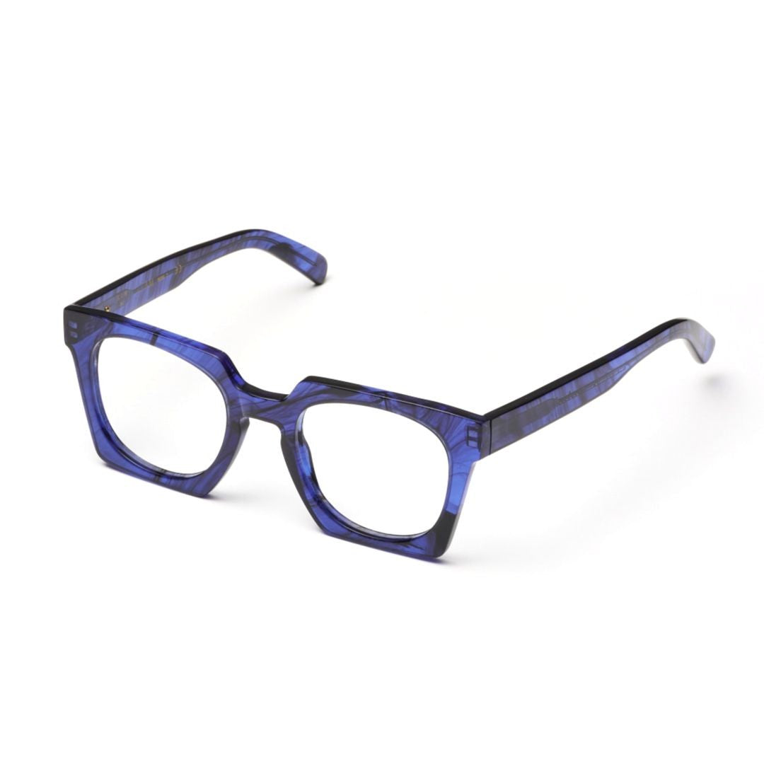 Kador Maya Oversized Square Frame Eyeglasses With Marbled Pattern