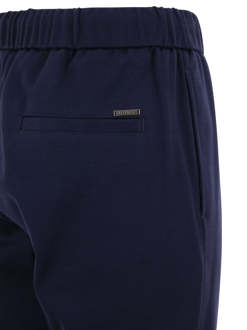 Peserico Technical Cotton Jogger Trousers