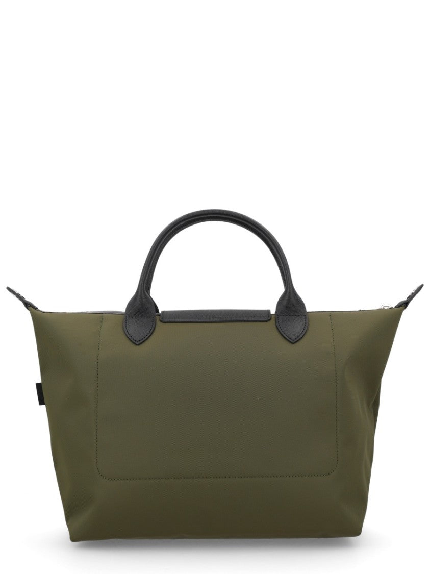 Longchamp Large Structured Borsa "Le Pliage Energy" With Dual Handles