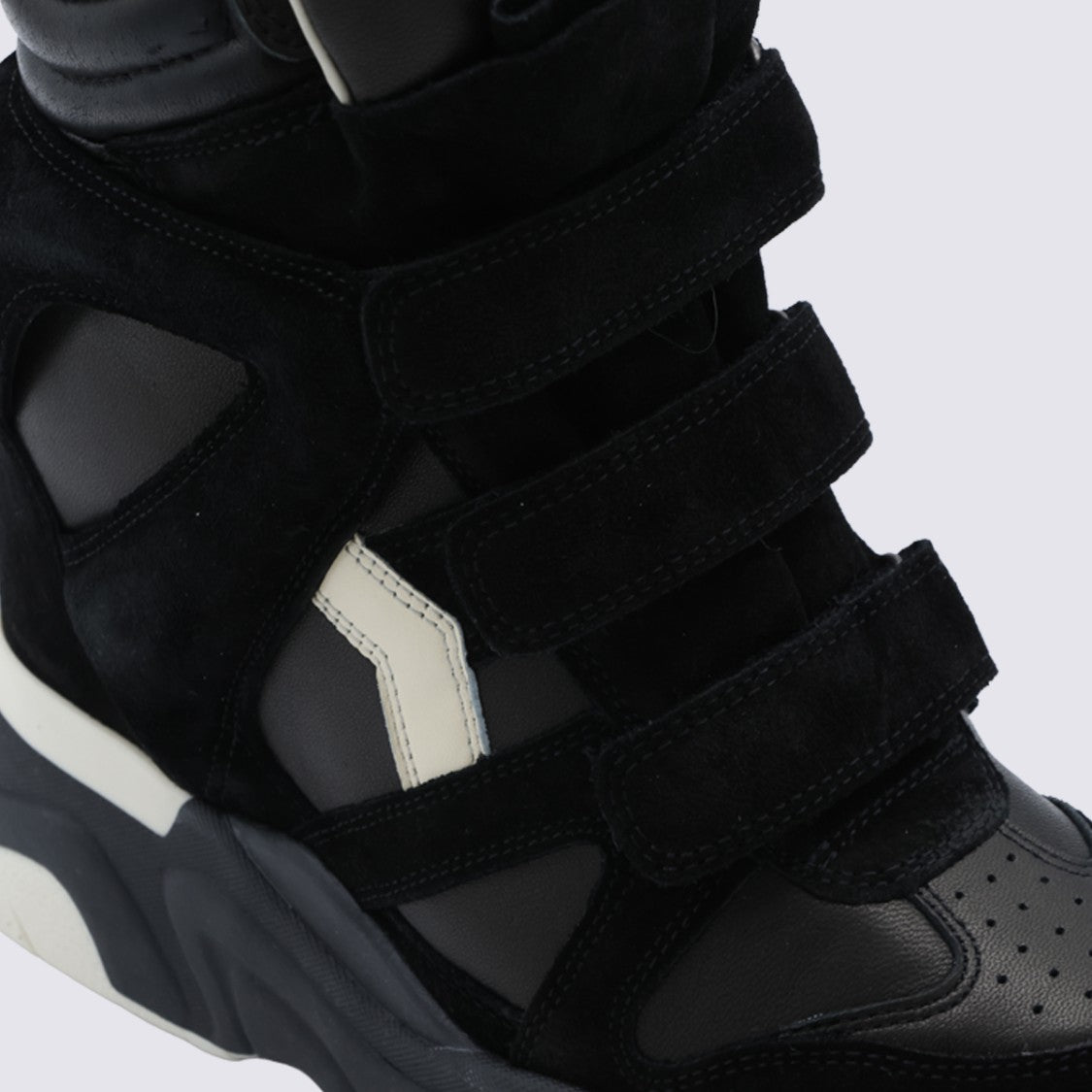 Isabel Marant High-Top Sneakers With Chunky Sole And Velcro Straps
