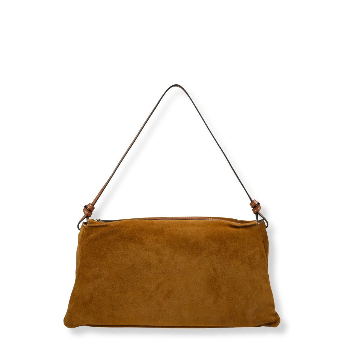 Staud Suede Shoulder Bag With Leather Handle
