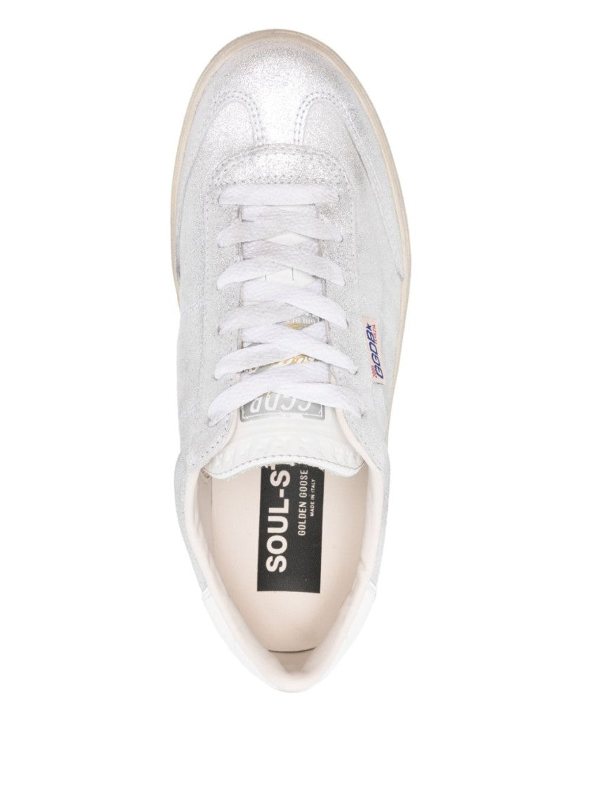 Golden Goose Low-Top Silver Sneakers