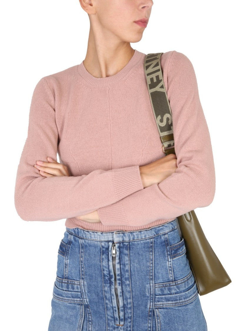 Stella Mccartney Cropped Wool Jersey Sweater