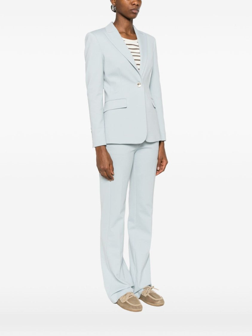 Pinko Light Blue Single-Breasted Blazer