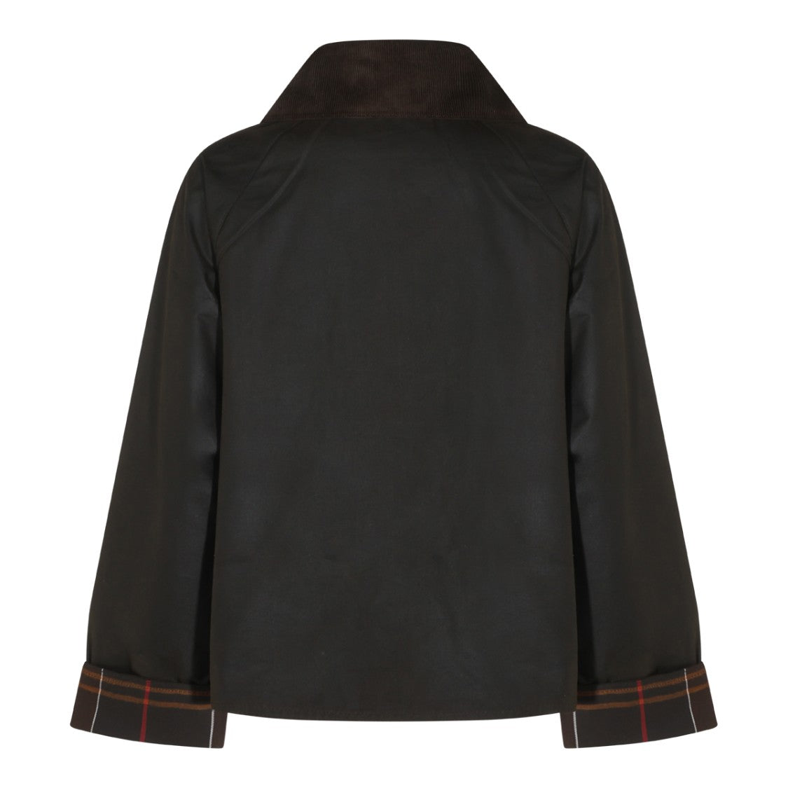 Barbour Dark Waxed Corduroy Collar Jacket