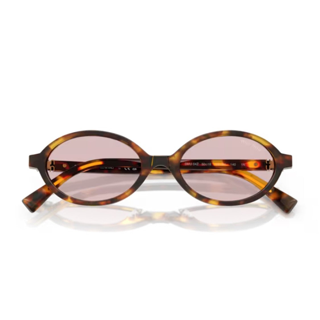 Luxottica Italia S.R.L Honey Havana 0Mu 04Zs Acetate Oval Sunglasses