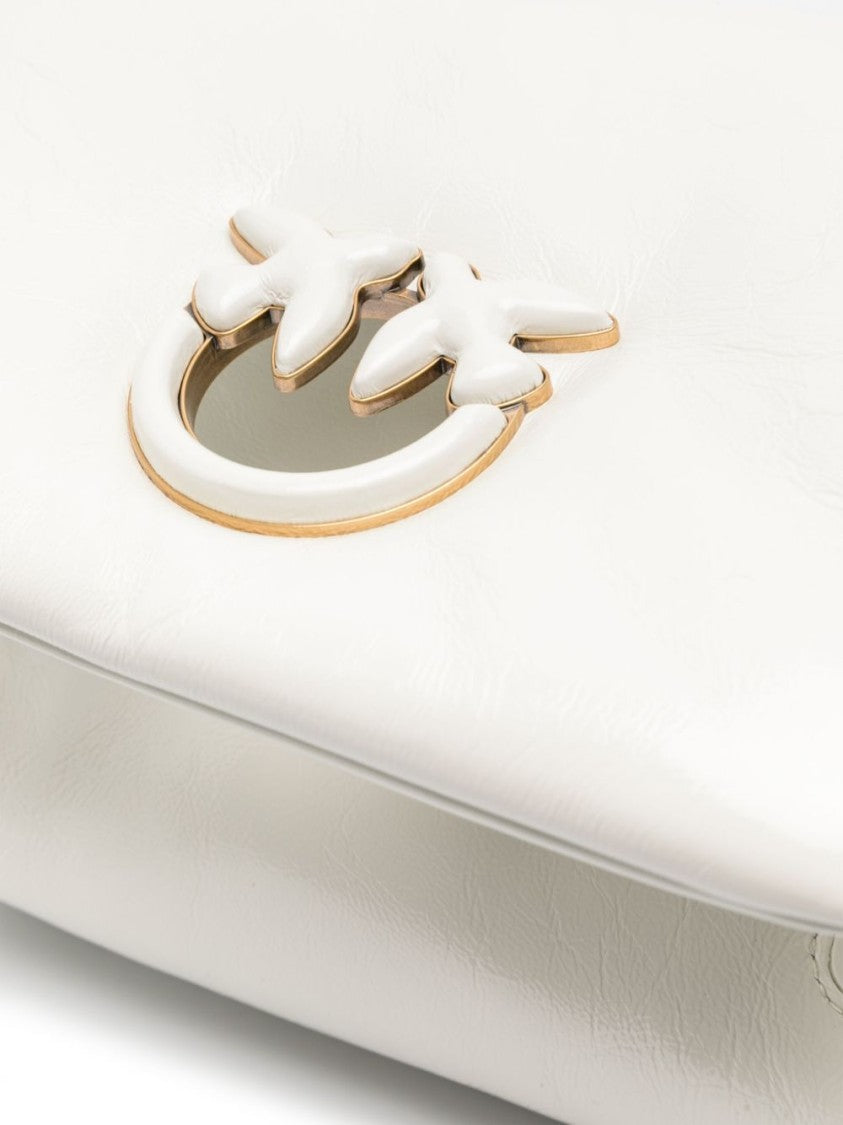 Pinko Love Leather Crossbody Bag