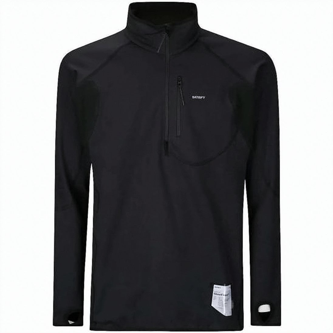 Satisfy High-Collar Training Top With Quarter Zip