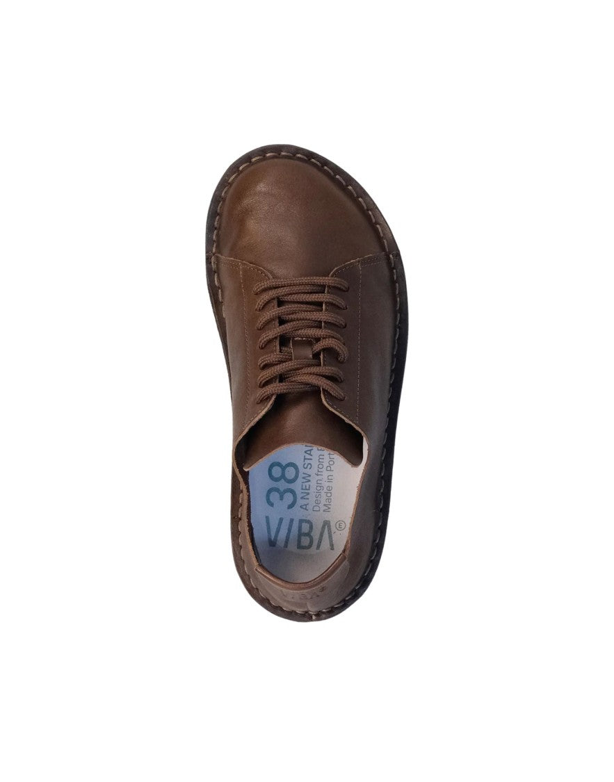 Vibae Lisboa Leather Cocoa Brown Unisex Shoes