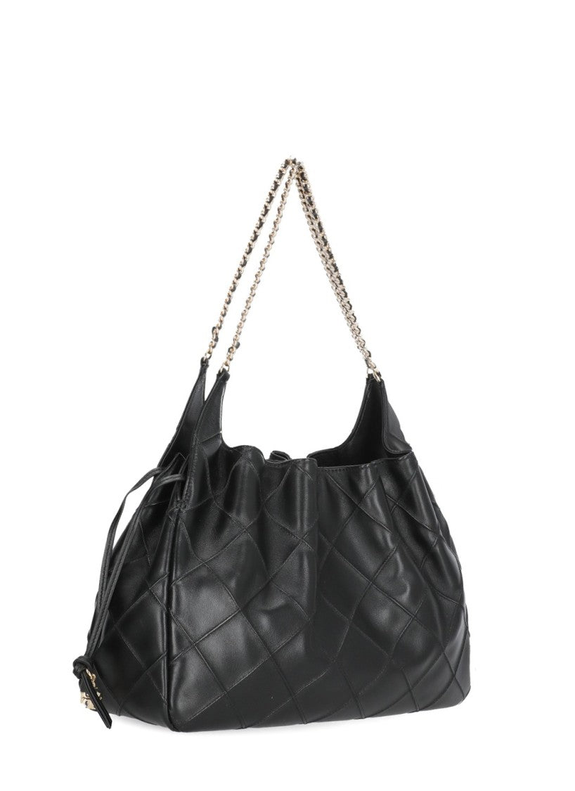 Tory Burch Black Quilted Leather Chain Detail Shoulder Bag