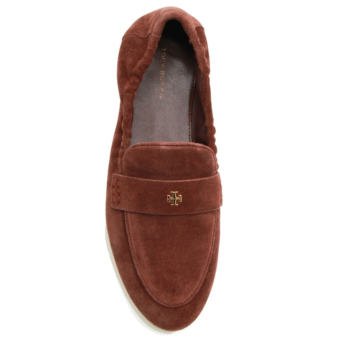 Tory Burch Cherry Suede Elasticated Loafers