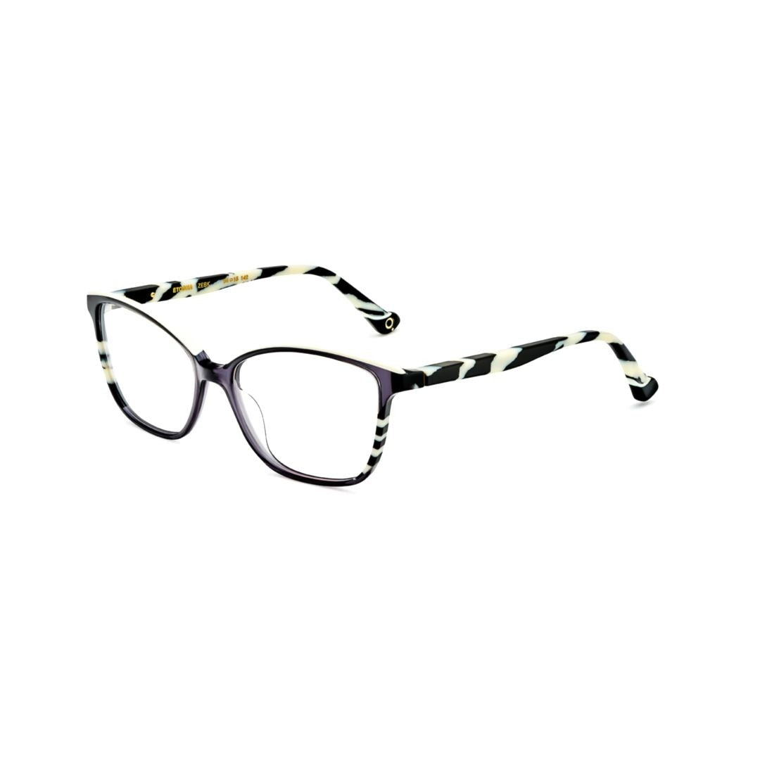 Etnia Barcelona Etosha Cat-Eye Eyeglasses With Zebra-Striped Temples