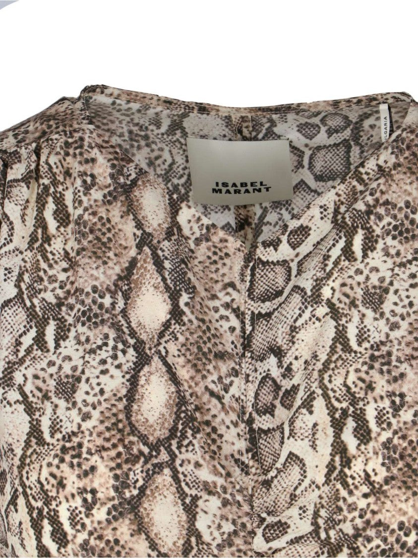 Isabel Marant "Octavia" Midi Shirt Dress – Beige