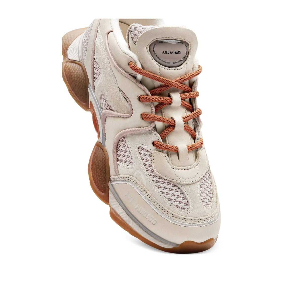 Axel Arigato Brown Eris Chunky Suede Mesh Sneakers
