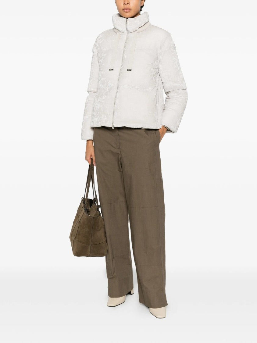 Herno Textured Pattern Boxy Silhouette Down Jacket