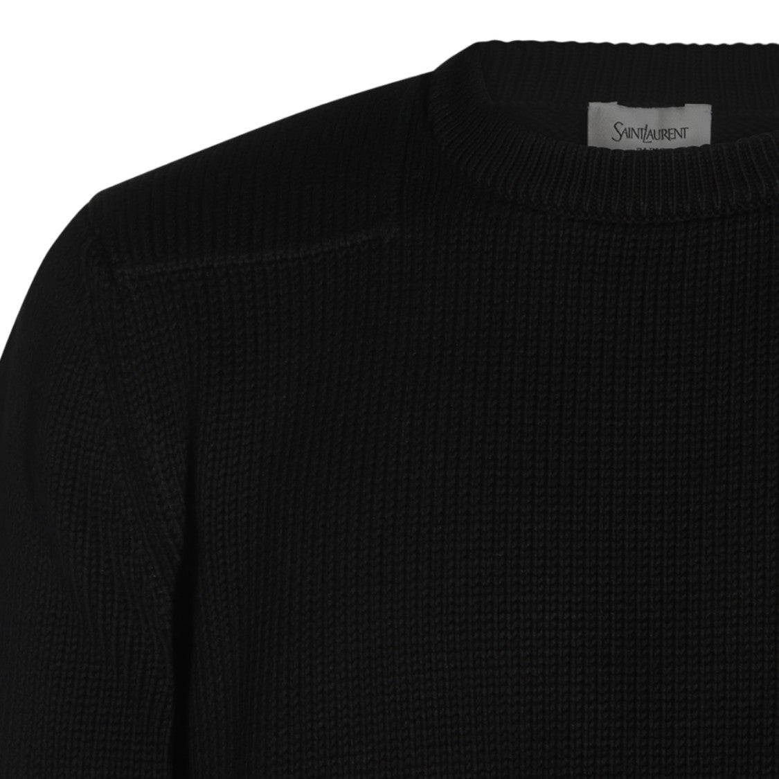 Saint Laurent Textured Knit Crewneck Sweater