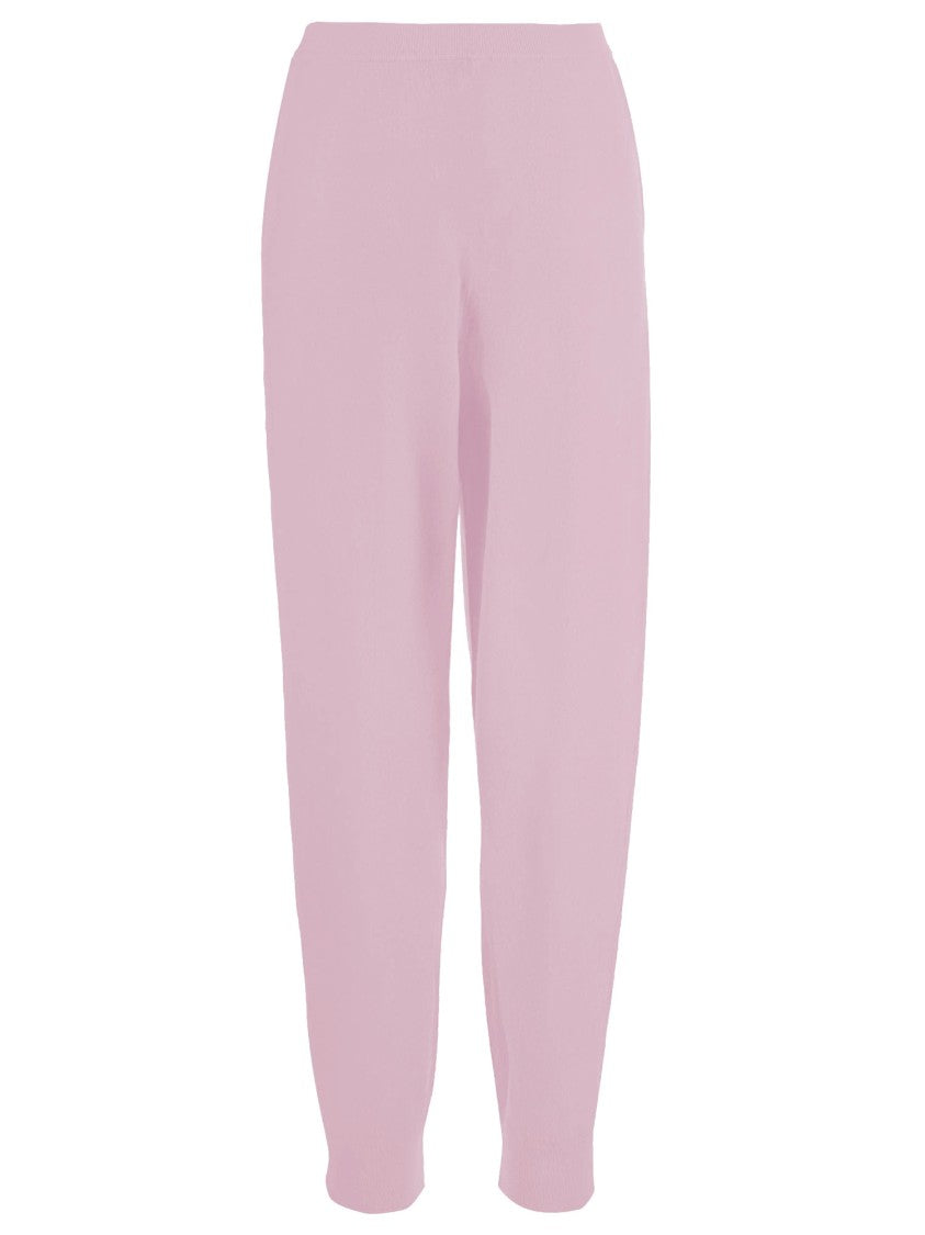 Allude Soft Pink Wool And Cashmere Pants