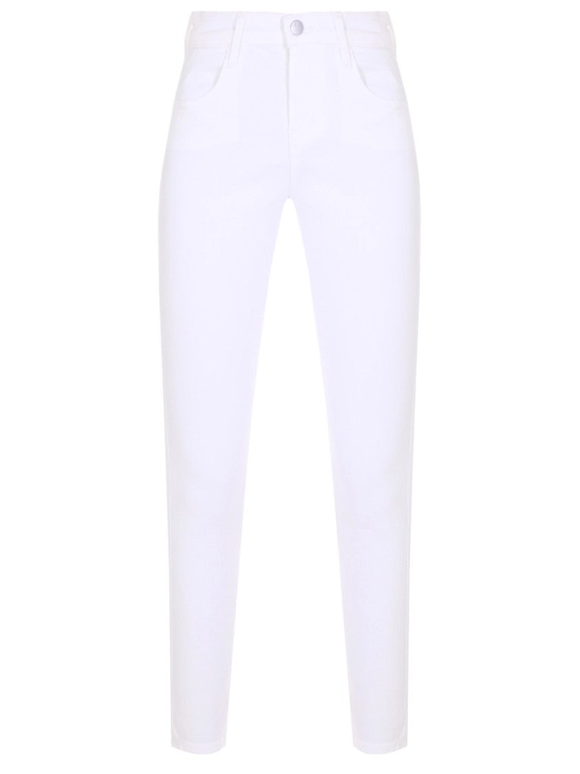 Pinko Cropped Slim-Fit Tailored Pants Mid-Rise Waist