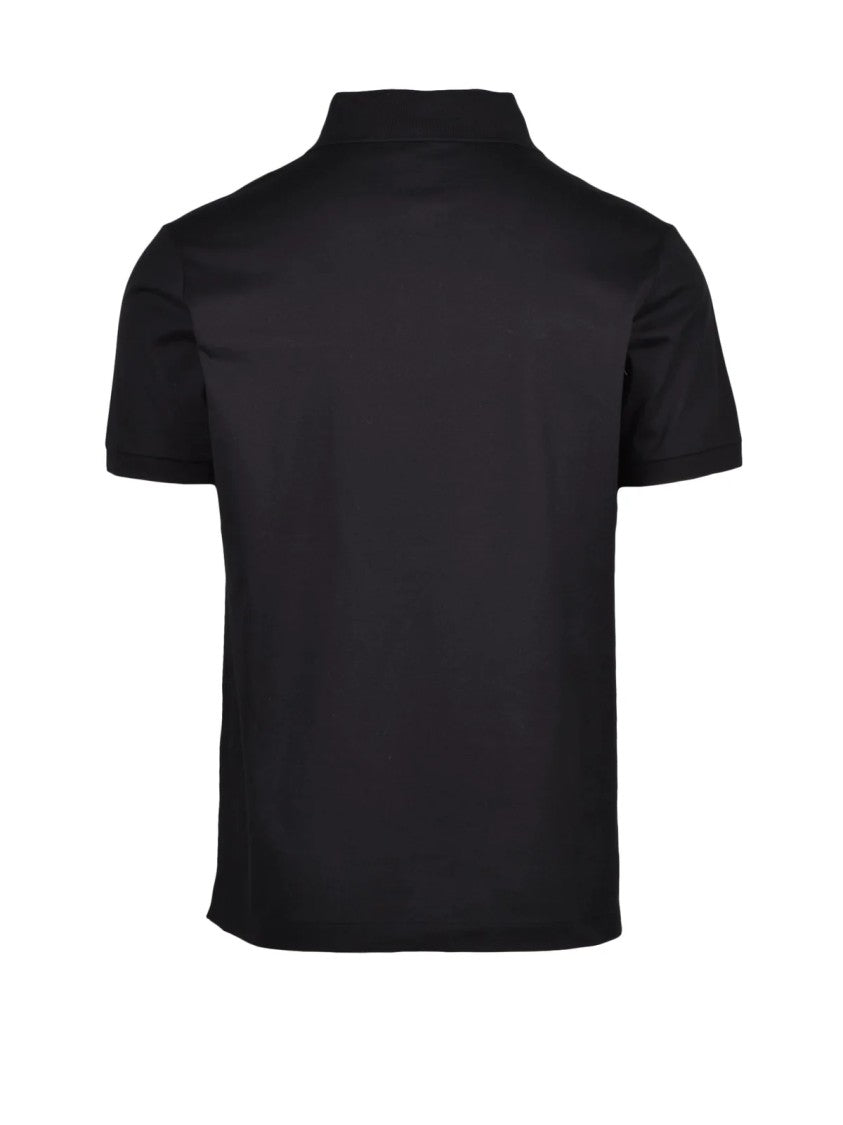 Paul & Shark Black Classic Cotton Polo Shirt