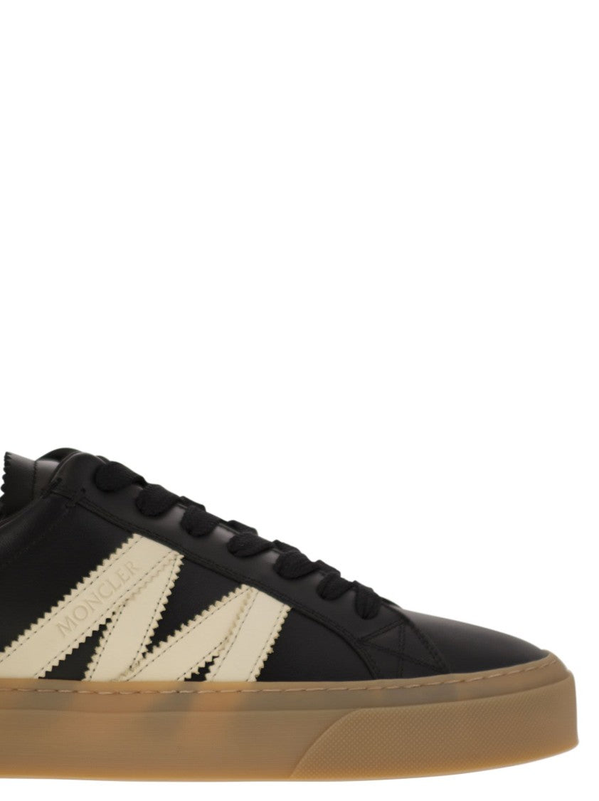 Moncler Monaco2 - Leather And Nubuck Sneakers.