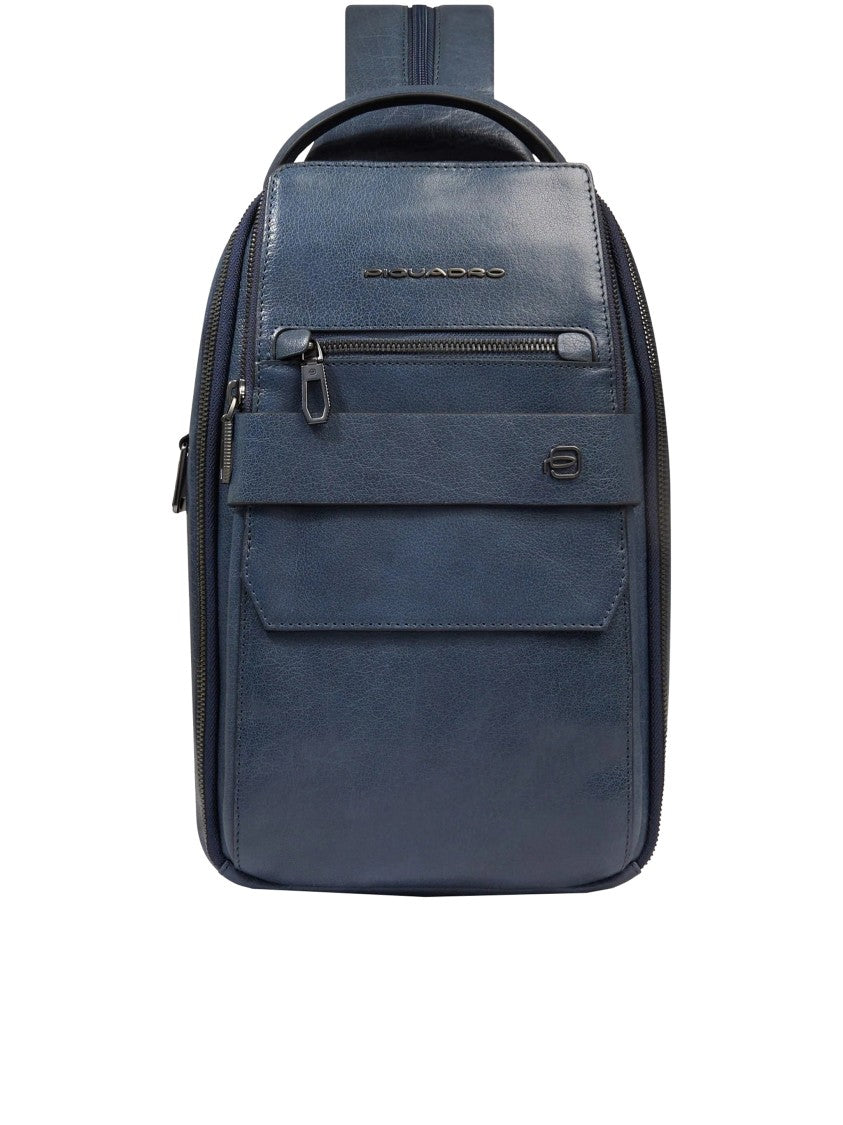 Piquadro Monospalla Structured Matte Backpack