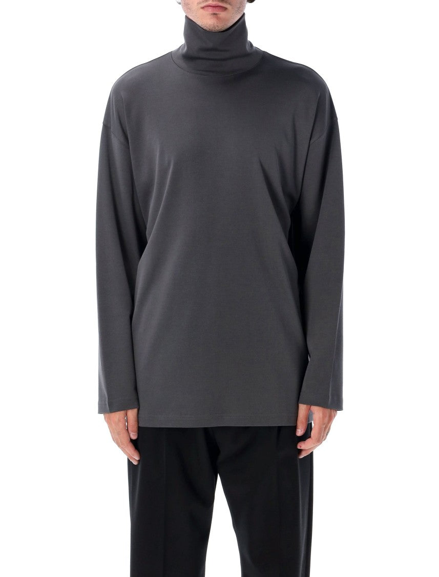 Lemaire Relaxed Mock Neck T-Shirt