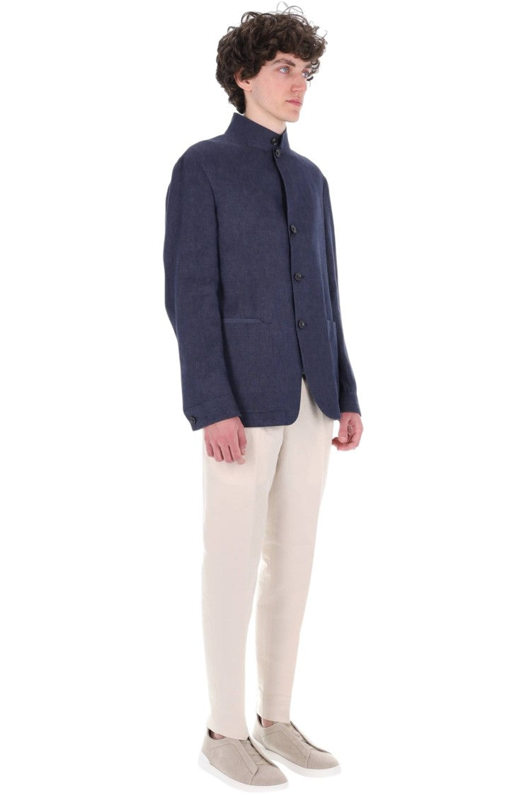 Zegna Il Conte Unstructured Linen Chore Jacket